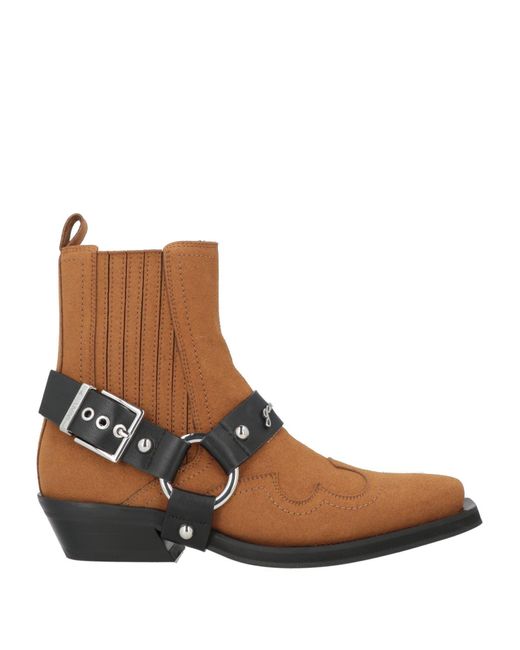 Ganni Brown Ankle Boots