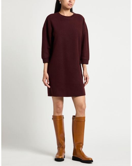 Max Mara Red Mini Dress Virgin Wool, Cashmere, Polyamide