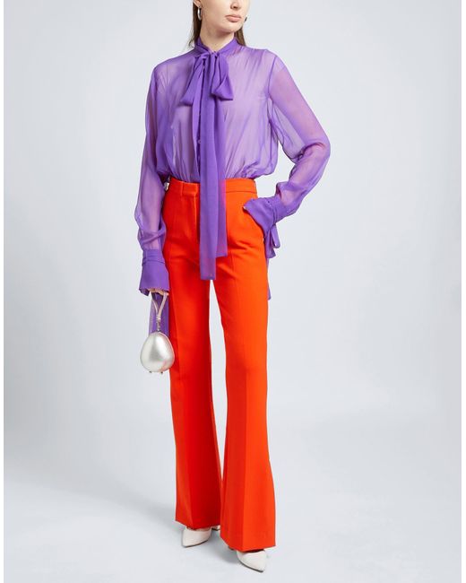 LAQUAN SMITH Purple Bodysuit