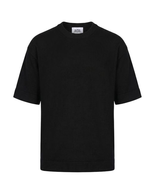 Pullover Alpha Studio de hombre de color Black