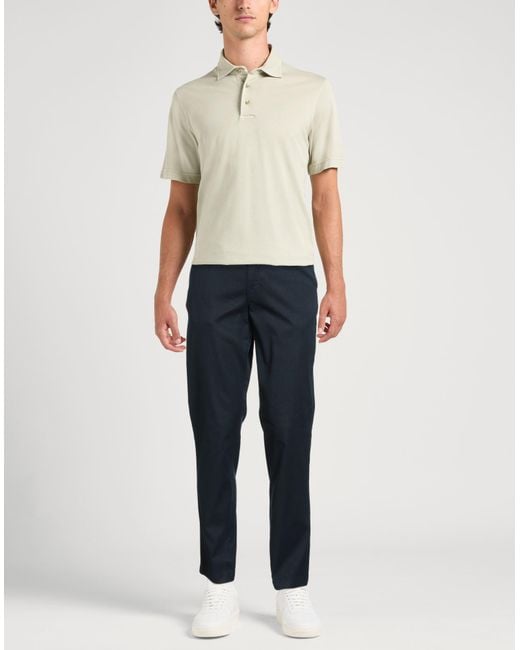 Tommy Hilfiger Blue Pants Cotton, Linen, Elastane for men