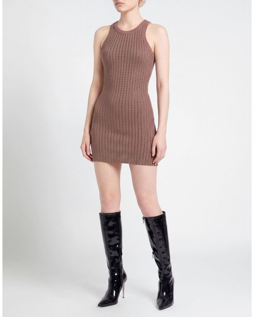 The Attico Brown Mini Dress