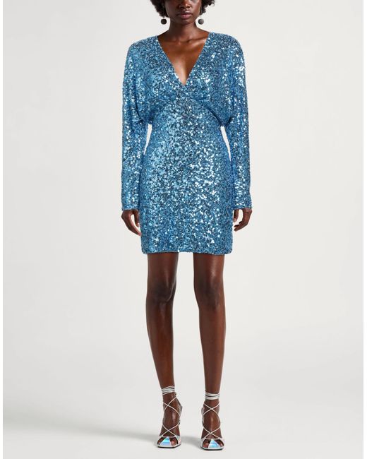 P.A.R.O.S.H. Blue P.A.R.O..H. Mini-Kleid