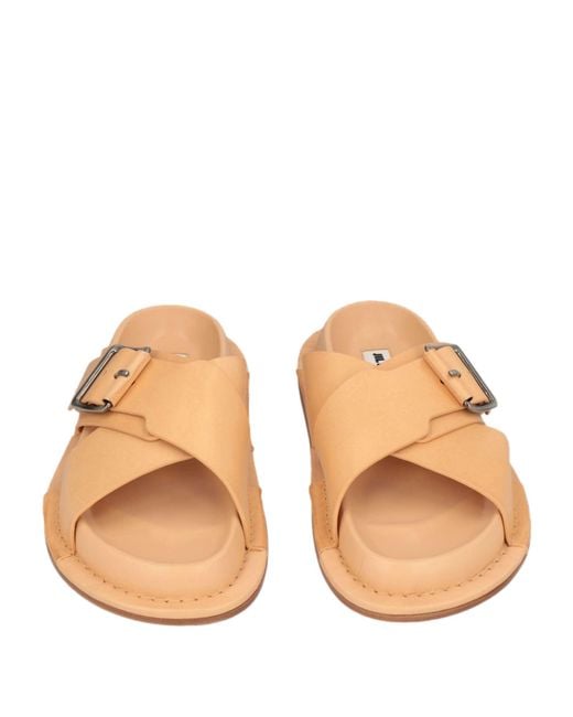 Jil Sander Natural Sandals Leather