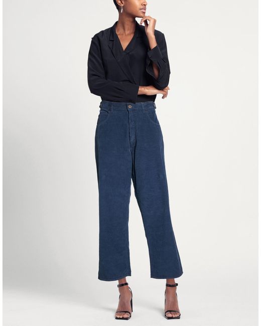 Pence Blue Pants Cotton