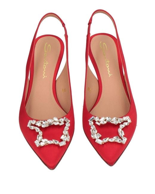 Santoni Red Pumps