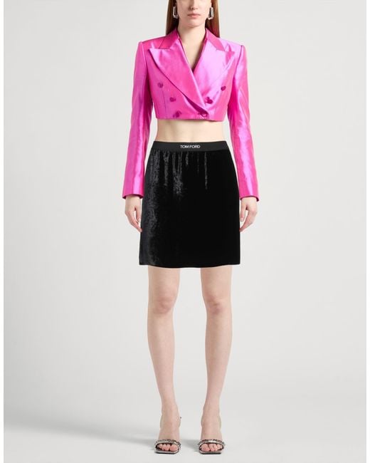Tom Ford Black Velvet Miniskirt