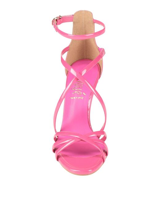 Ovyè Pink Sandals Textile Fibers