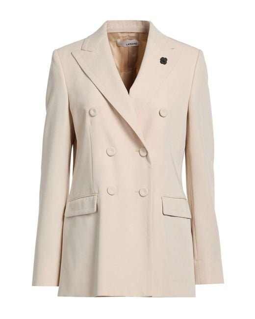 Lardini Natural Blazer Polyester, Rayon, Elastane