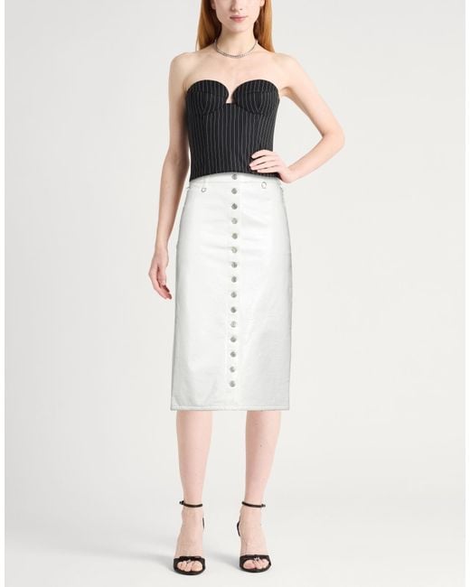 Courreges White Midi Skirt