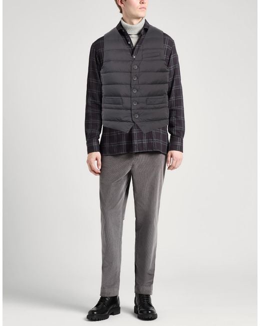 Herno Gray Vest Polyamide, Polyurethane Coated, Polyester for men