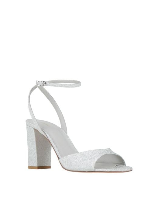 Le Silla White Sandals