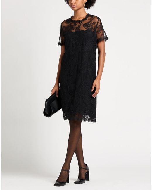 Ermanno Scervino Black Midi Dress