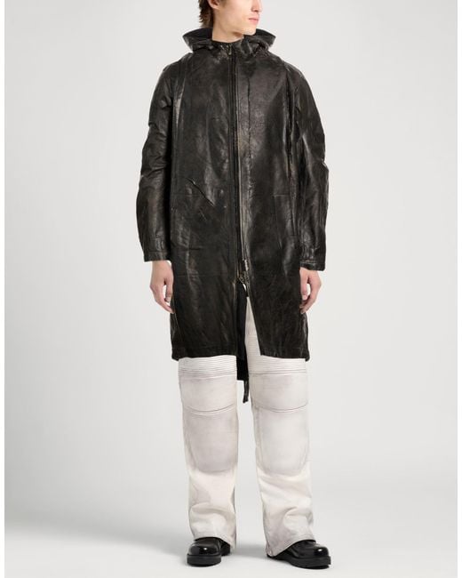Masnada Black Coat Cotton for men