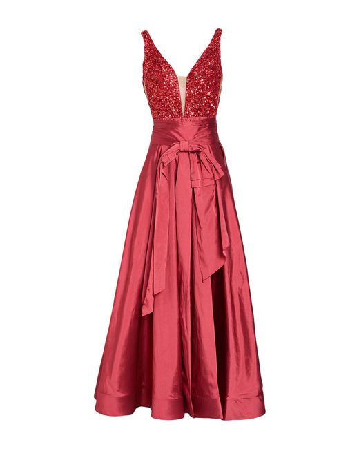 MISCHALIS ATELIER Red Maxi Dress Polyester