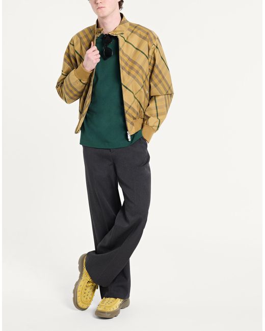 Burberry Yellow Lace-Up Shoes Leather for men