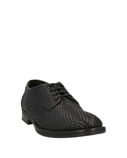 Seboy's Black Lace-up Shoes for men