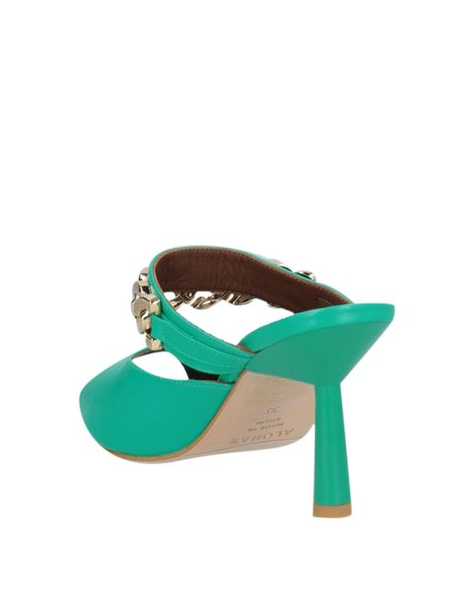 Alohas Green Sandals Leather