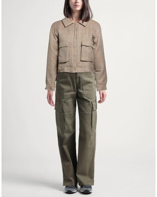 JOHNY Brown Jacket Acrylic, Wool