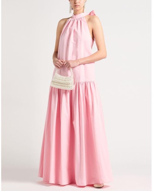 Staud Pink Maxi-Kleid