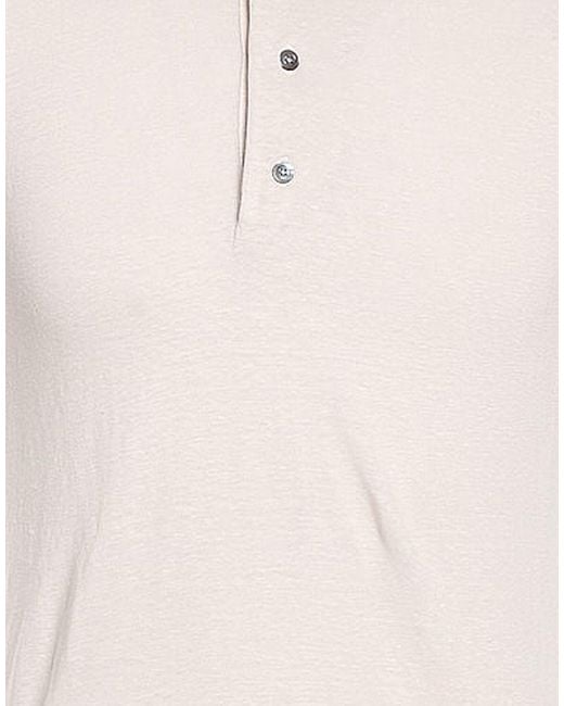 Alpha Studio Natural Light Polo Shirt Linen, Elastane for men