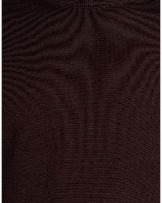 Alpha Studio Brown Dark Sweater Wool for men