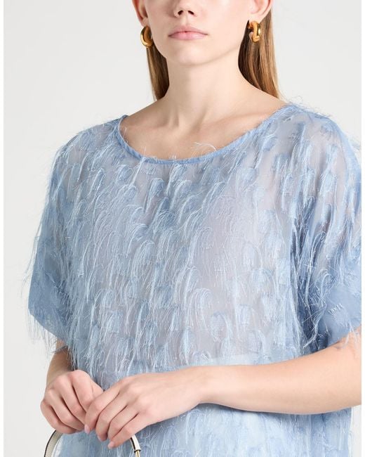Sandro Ferrone Blue Top Polyester