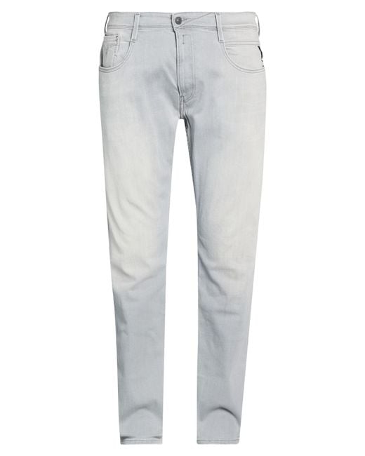 Replay Gray Jeans Cotton, Elastane for men