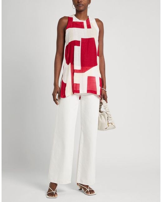 Alpha Studio Red Top Viscose, Linen