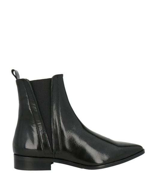 Marian Black Ankle Boots Leather