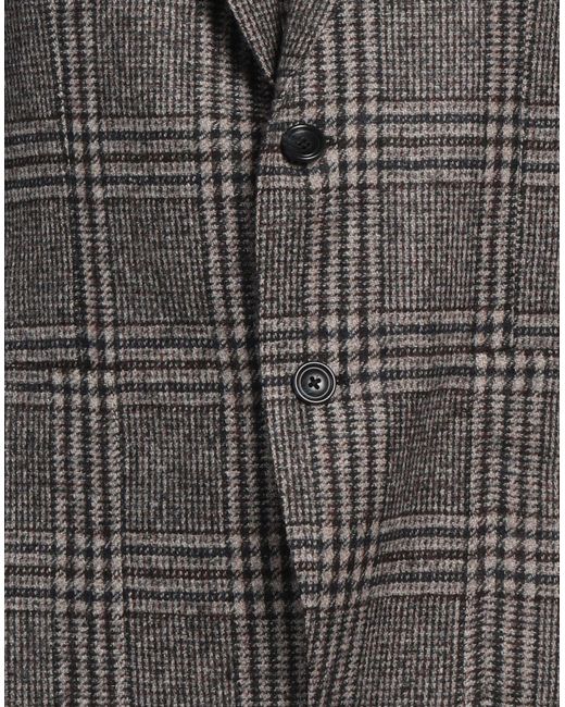 Tagliatore Black Blazer Wool, Alpaca Wool, Polyamide for men