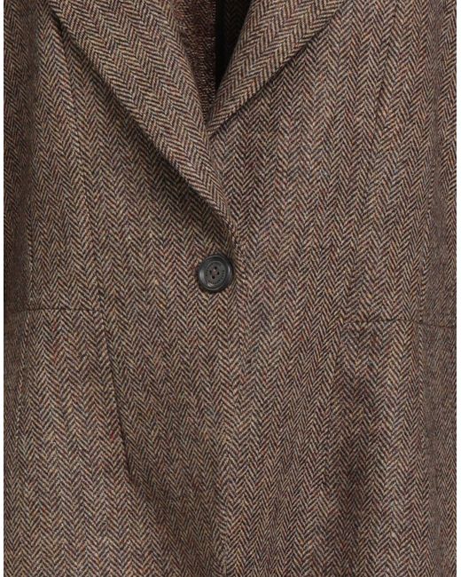 Ballantyne Brown Khaki Blazer Virgin Wool, Elastane