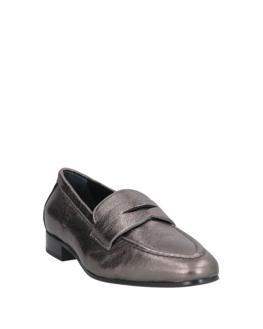 Agl Attilio Giusti Leombruni Gray Loafers Leather
