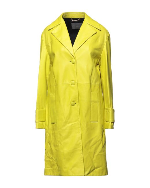 yellow versace coat