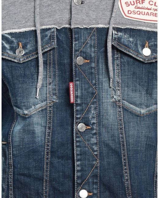 DSquared² Blue Denim Outerwear for men