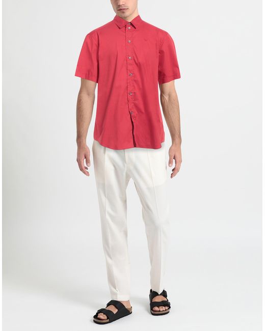 Camisa Emporio Armani de hombre de color Red