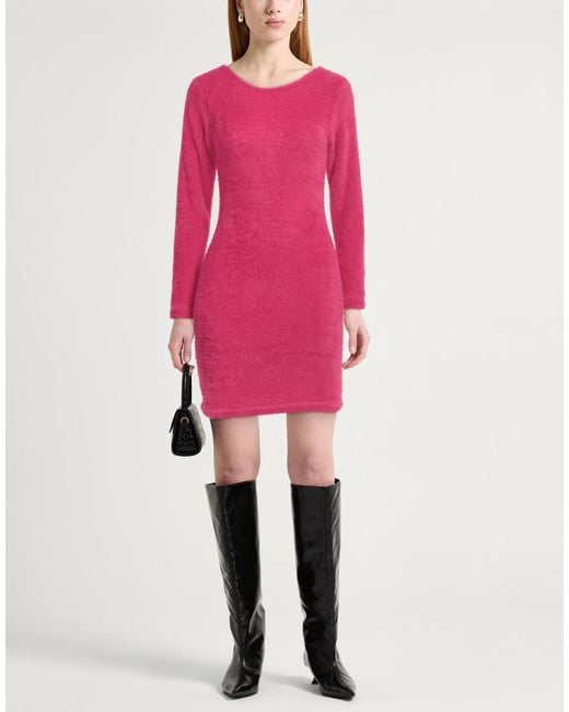 Odi Et Amo Pink Mini Dress Polyester