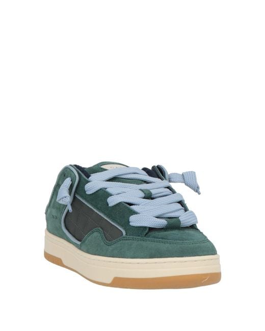 Date Green Slate Sneakers Leather, Textile Fibers for men