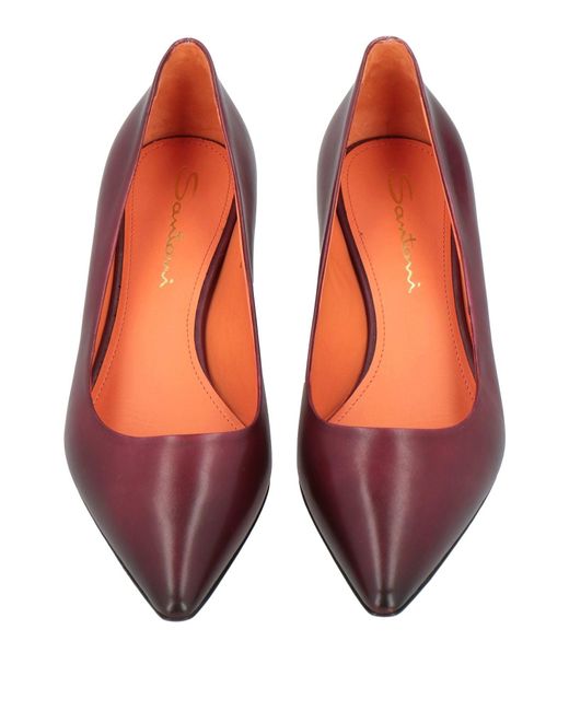 Santoni Red Pumps