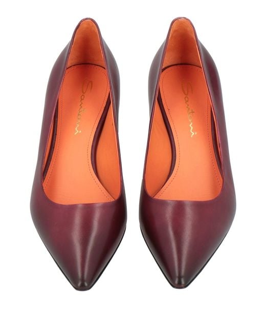 Santoni Red Pumps