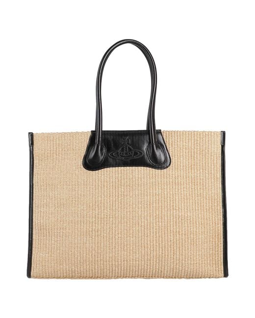 Vivienne Westwood Natural Troy Tote -- Sand Handbag Textile Fibers
