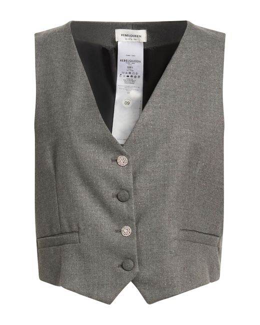 Rebel Queen Gray Waistcoat