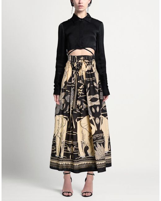 CONNOR & BLAKE Black Sand Maxi Skirt Cotton