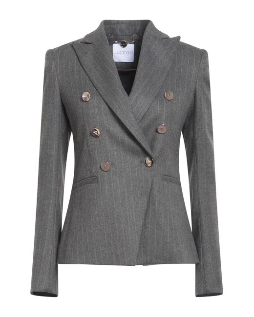 LUCKYLU  Milano Gray Suit Jacket