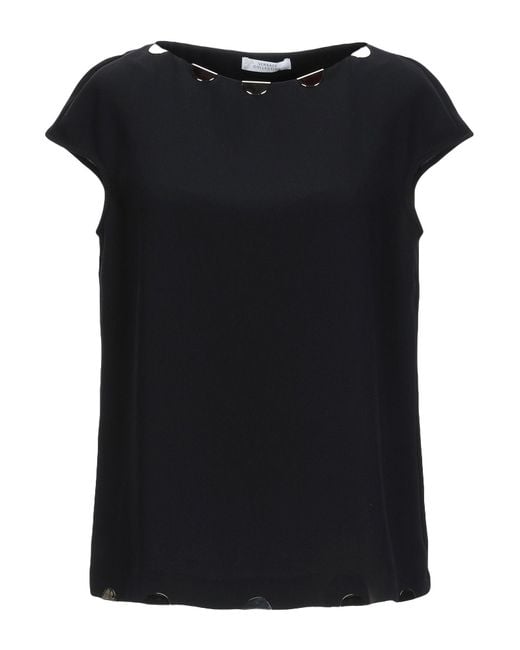versace black blouse