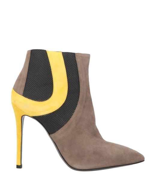Studio Pollini Brown Ankle Boots Leather
