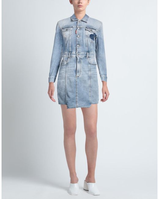 DSquared² Blue Mini Dress
