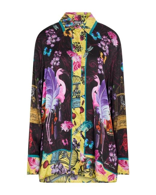 Versace Jeans Couture Blue Shirt Viscose