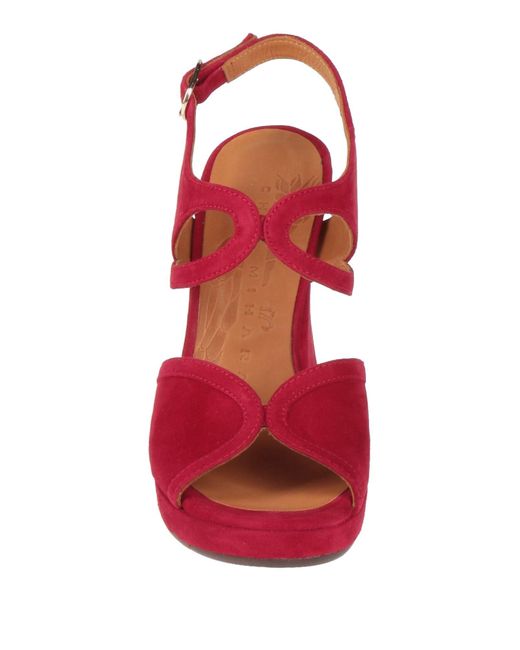 Chie Mihara Red Sandals