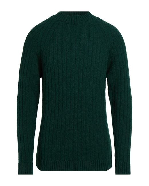 Irish Crone Green Turtleneck Wool for men